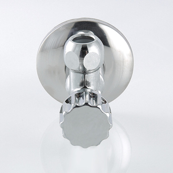 Кран угловой 1/2"Нх10 шаровый Valtec с чашкой (обжим) VT.281.N.0410