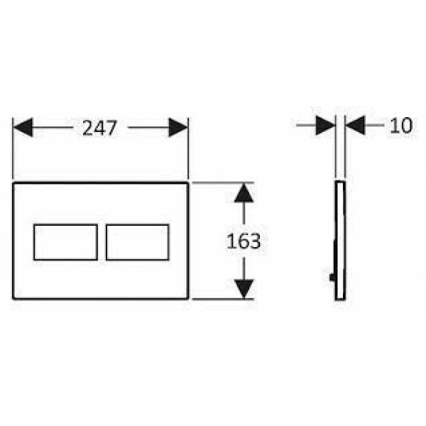 Клавиша смывная Creavit Ore хром глянцевый (GP3004.00)