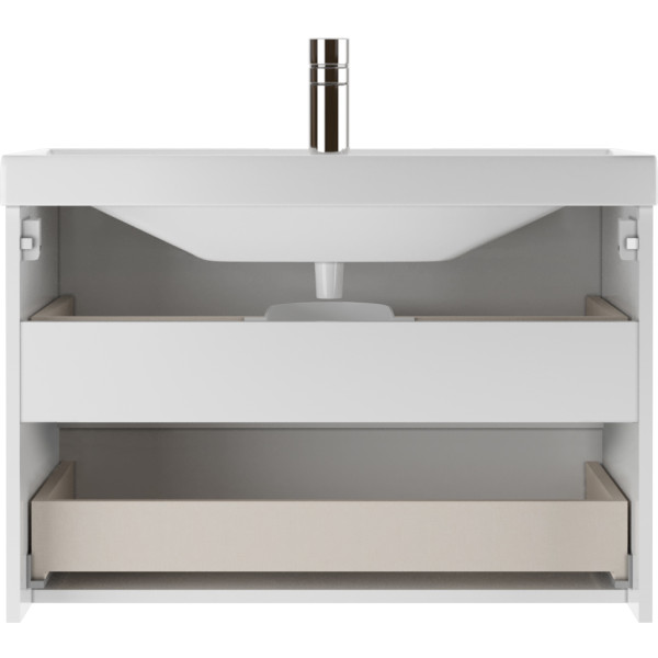 Тумба подвесная под умывальник Maria 80 Malta с двумя ящиками В2 Домино (DM4501T)