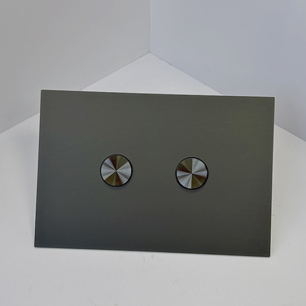 Клавиша смывная Oli Blink сталь оружейная матовая ( 889871)