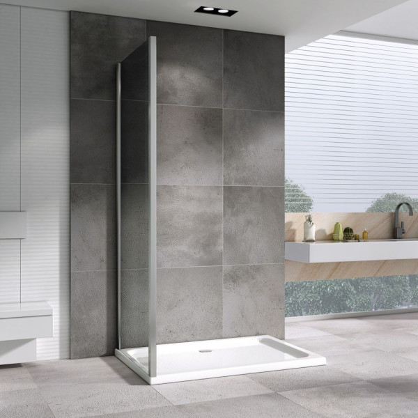 Душевое ограждение Abber Diamant 70x195 стекло прозрачное, профиль хром (S70) Душевое ограждение Abber Diamant 70x195 стекло прозрачное, профиль хром (S70)