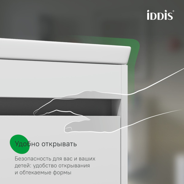 Тумба с умывальником подвесная Iddis Zodiac X 80 см белый подходит умыв. 4078000i28 (ZDX80W0i95K0