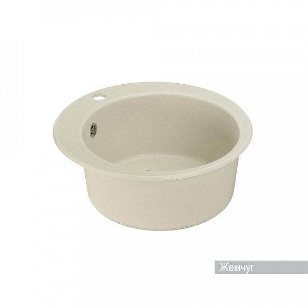 Мойка для кухни врезная Aquaton Иверия 470x470x190 жемчуг (1.A711.0.32I.V24.0)