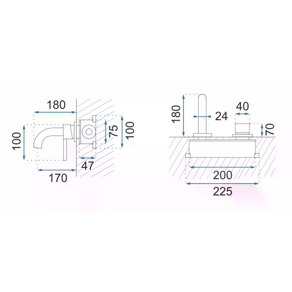 Смеситель для раковины Rea Owen хром (REA-B5331)
