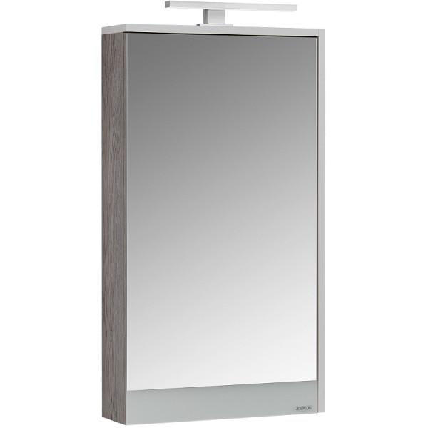Шкаф зеркальный Aquaton Эмма Белый/Дуб Навара (1A221802EAD80)