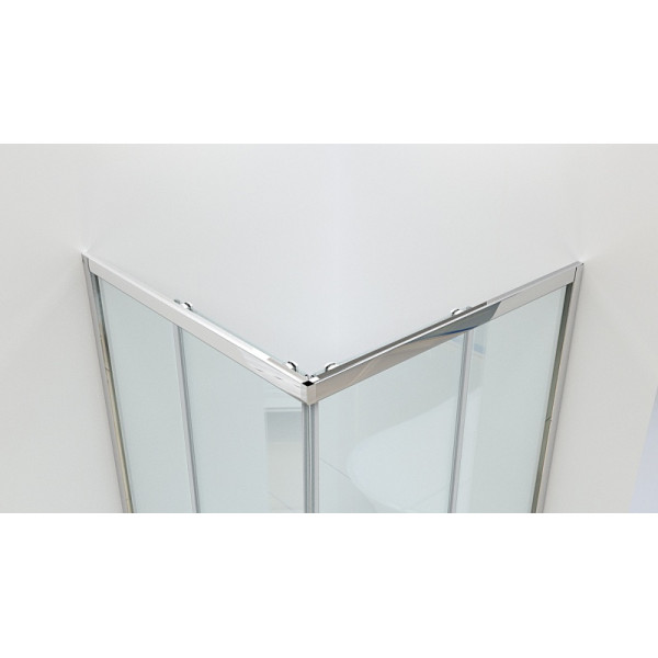 Душевой уголок BandHours Toledo 100 100х100 поддон в комплекте, стекло прозрачное, профиль хром Душевой уголок BandHours Toledo 100 100х100 поддон в комплекте, стекло прозрачное, профиль хром