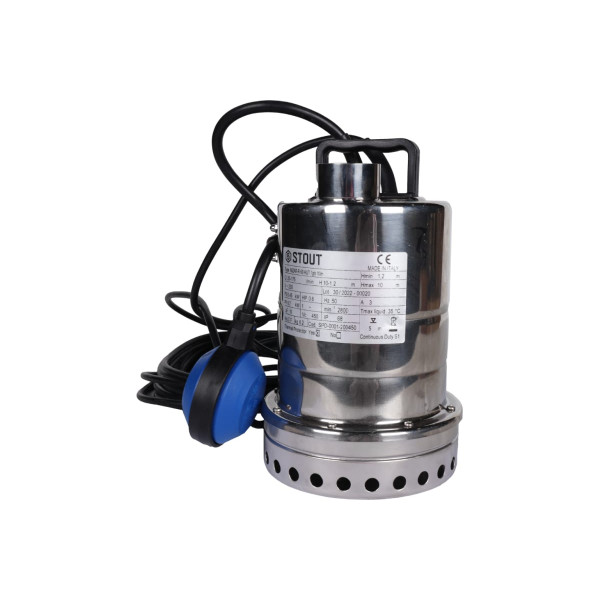 Насос дренажный Stout с поплавком, кабель 10 м, 230V, Q=175 л/мин, H=10 м SPD-0001-200450 Насос дренажный Stout с поплавком, кабель 10 м, 230V, Q=175 л/мин, H=10 м SPD-0001-200450