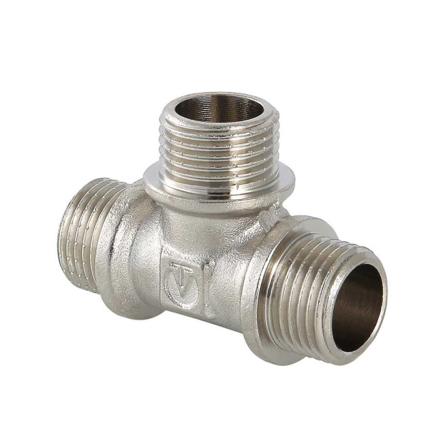 Тройник 3/4" ННН Valtec (никель) (VTr.131.N.0005)