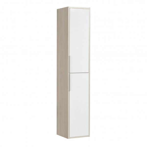 Пенал подвесной Aquaton Рико 300x273x1542 белый, ясень фабрик (1.A216.6.03R.IB9.0)