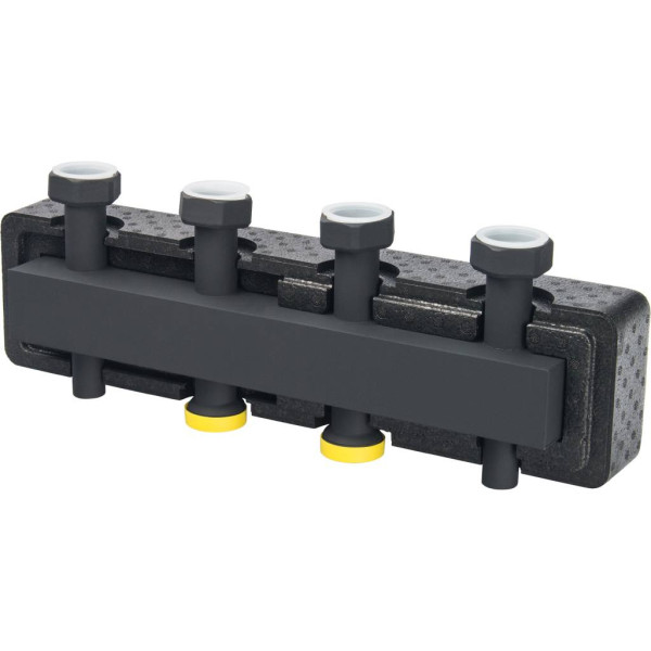 Стальной распределительный коллектор Stout 2 отопительных контура (в теплоизоляции DN 25) (SDG-0016-004002)