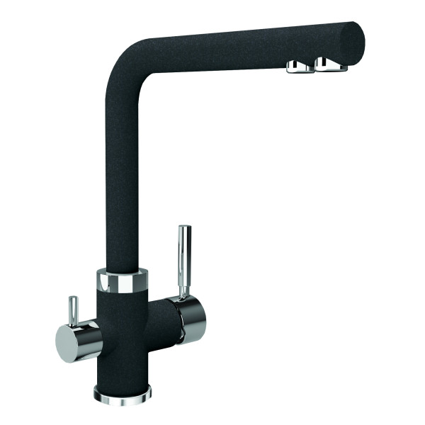 Смеситель для кухни Florentina Арес Fg черный (333.19H.2123.102) Смеситель для кухни Florentina Арес Fg черный (333.19H.2123.102)