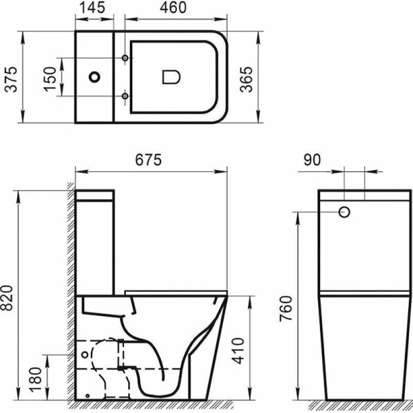 Бачок для унитаза BelBagno Ardente-R белый (BB02093T)