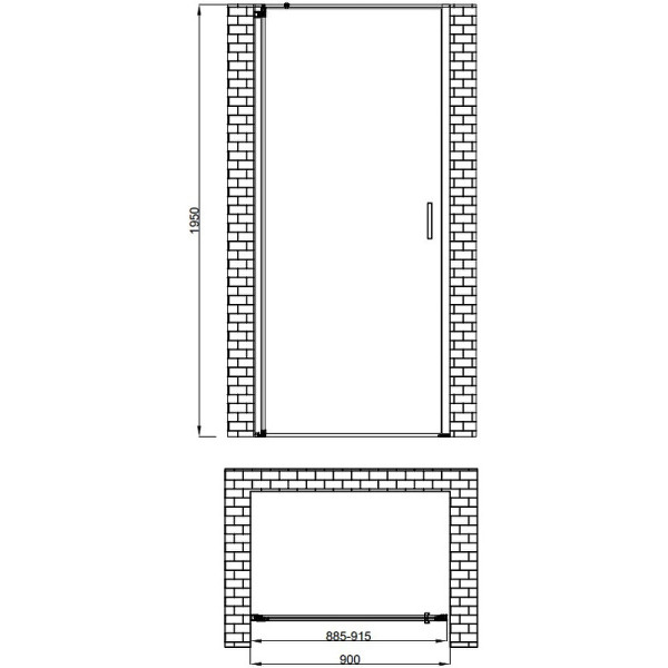 Душевая дверь Berges Legos LS-1 90x195 стекло прозрачное, профиль хром (62021) Душевая дверь Berges Legos LS-1 90x195 стекло прозрачное, профиль хром (62021)