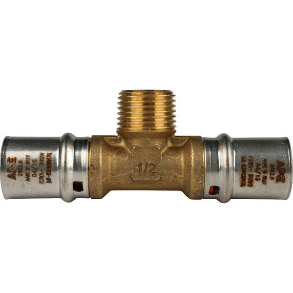 Тройник 20x1/2"Нx20 Stout (пресс) (SFP-0008-201220)