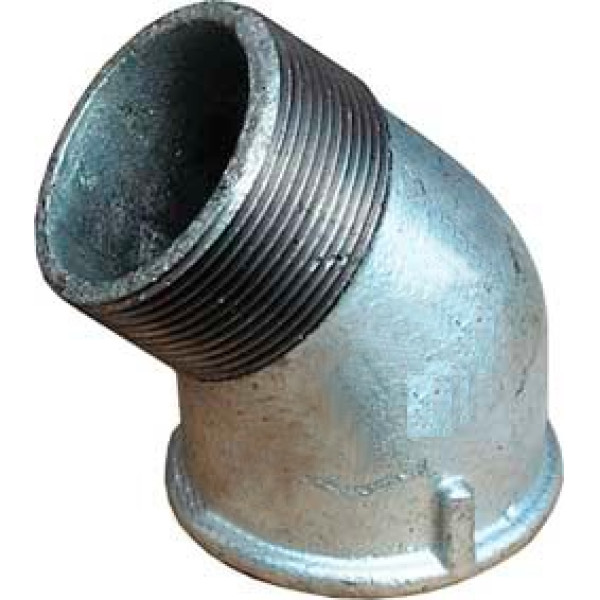 Отвод 1 1/4" 45° ВН Sanha тип 40# (чугун оцинкованный) (940114V#) Отвод 1 1/4" 45° ВН Sanha тип 40# (чугун оцинкованный) (940114V#)