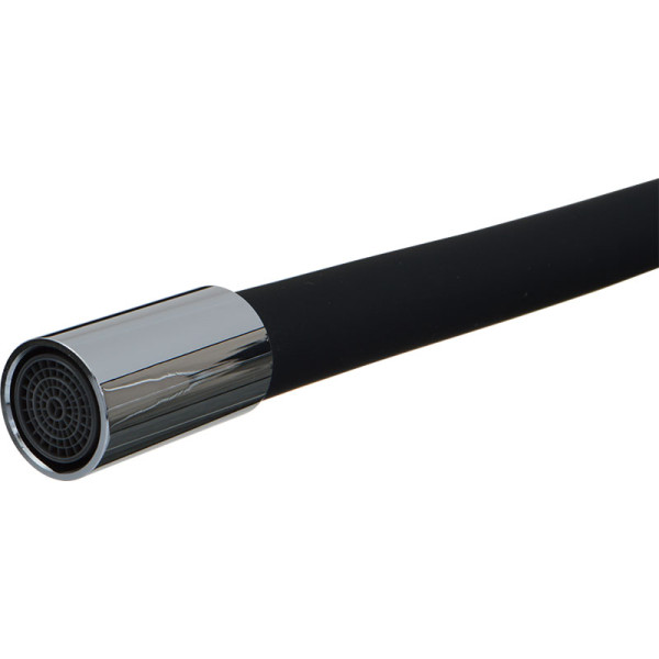 Излив Melodia гибкий черный 49см (MKP20648)