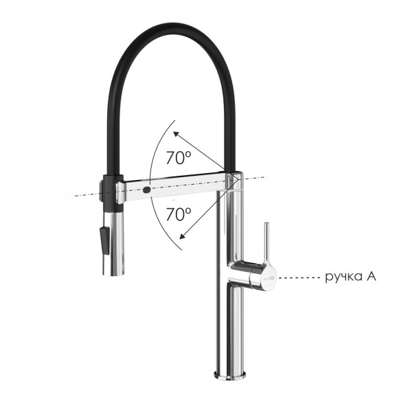 Смеситель для кухни WasserKRAFT с гибким изливом хром (A8817) Смеситель для кухни WasserKRAFT с гибким изливом хром (A8817)