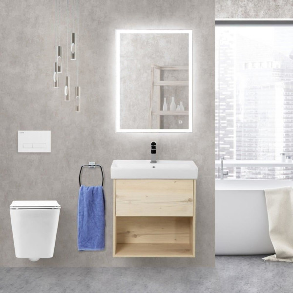 Тумба подвесная с одним ящиком BelBagno NEON 50 Pino Bianco (NEON-500-1C-SO-PB) Тумба подвесная с одним ящиком BelBagno NEON 50 Pino Bianco (NEON-500-1C-SO-PB)