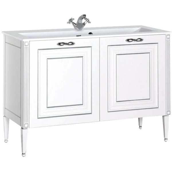 Тумба напольная Aquanet Паола 120 белый/серебро (00181763) Тумба напольная Aquanet Паола 120 белый/серебро (00181763)