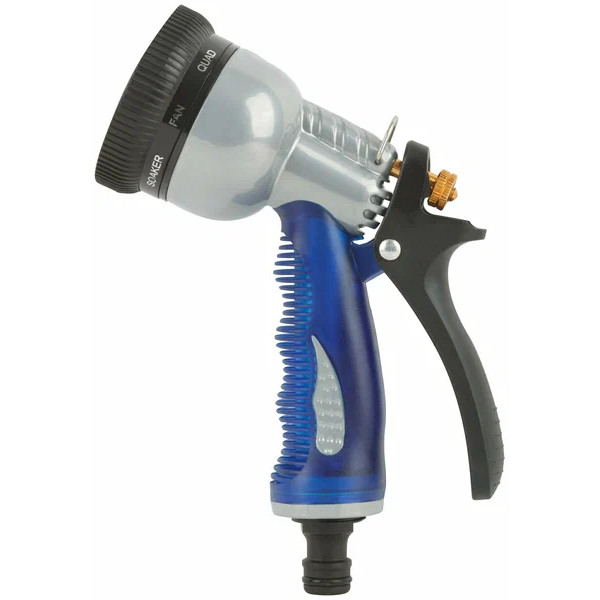 Пистолет для полива FIT 8 функций синий Профи (77306) Пистолет для полива FIT 8 функций синий Профи (77306)