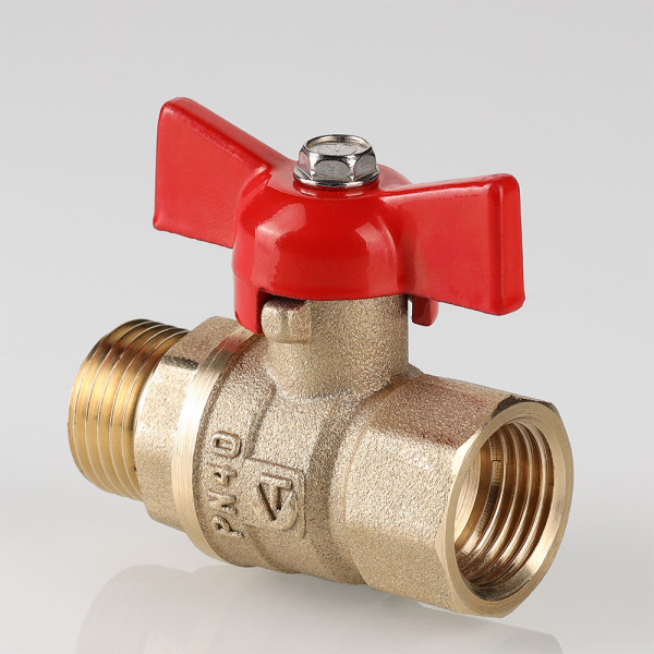 Кран 1/2" ВН шаровый Valtec Стандарт без покрытия (красная бабочка) VT.123.GN.04 Кран 1/2" ВН шаровый Valtec Стандарт без покрытия (красная бабочка) VT.123.GN.04