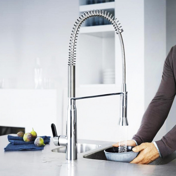Смеситель для кухни Grohe K7 с выдвижным изливом хром (32950000)