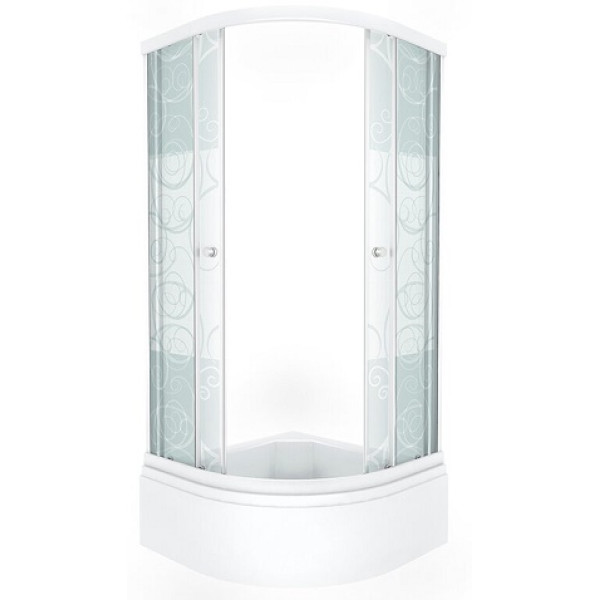 Душевой уголок Triton Стандарт В 90х90 стекло узоры