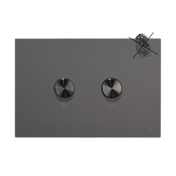 Клавиша смывная Oli Blink сталь оружейная матовая ( 889871)