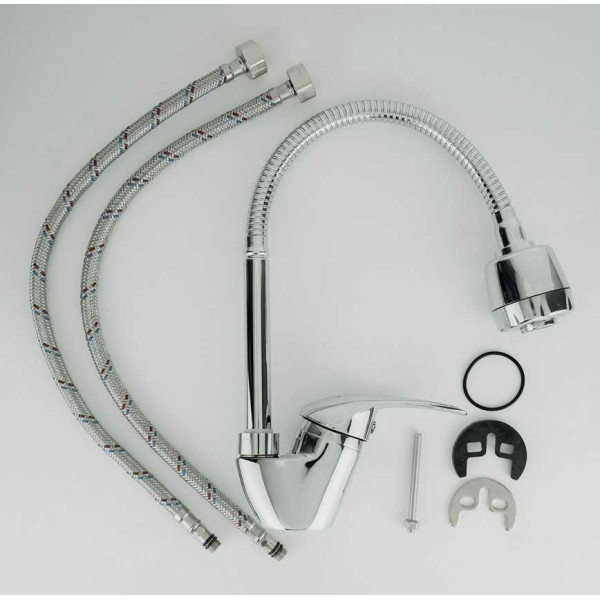 Смеситель для кухни Клевер Универсал хром (УН519)