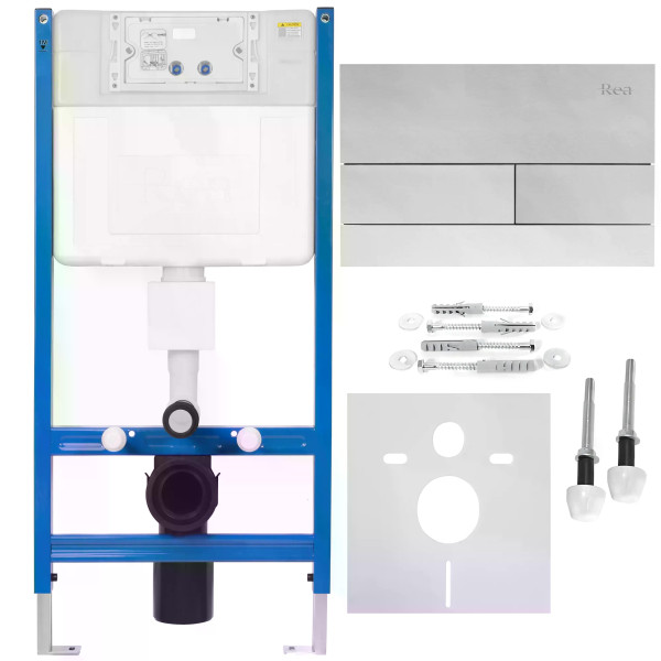 Инсталляция для подвесного унитаза Rea с клавишей Nikel (KPL-E0057)
