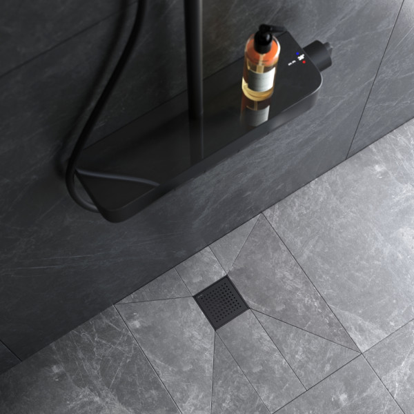 Душевой лоток AM.PM MasterFlow точечный универс затвор Cut Gradient 10 см черн мат (W01BD-P11-010-01BM)