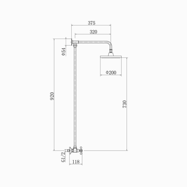 Душевая система Fashun хром (A2308) Душевая система Fashun хром (A2308)