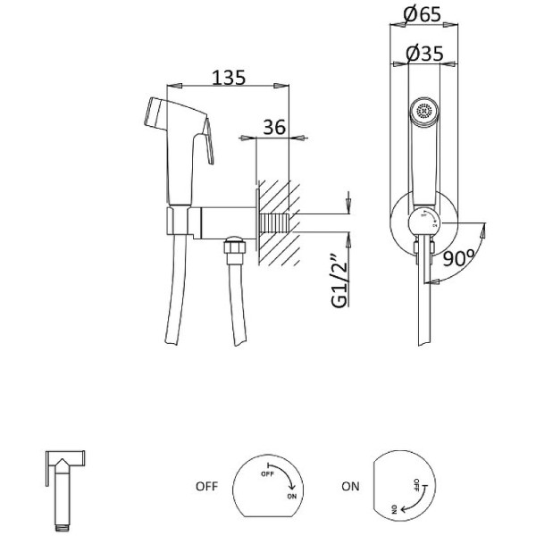Душ гигиенический Cezares leaf хром (LEAF-DIF-01) Душ гигиенический Cezares leaf хром (LEAF-DIF-01)