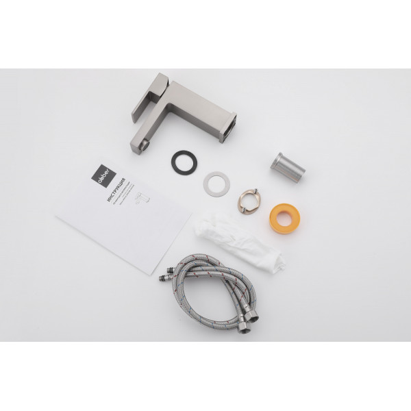 Смеситель для раковины Abber Daheim сатин (AF8210SP) Смеситель для раковины Abber Daheim сатин (AF8210SP)