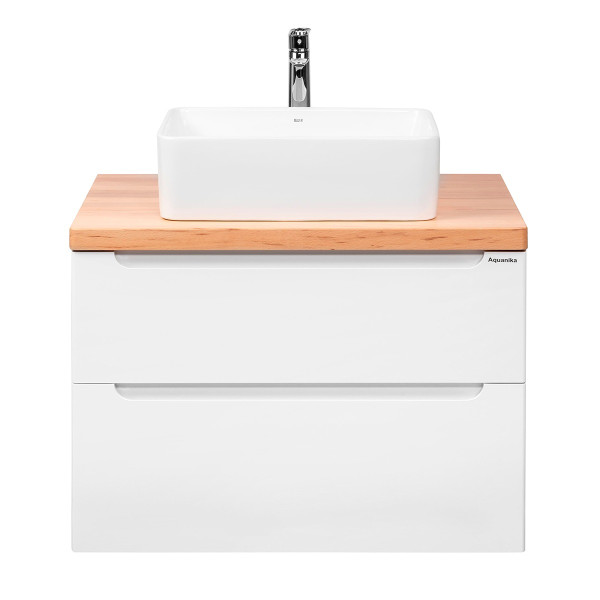 Тумба подвесная Aquanika Wood 790x514x560 белый (AQW795156WRU87)