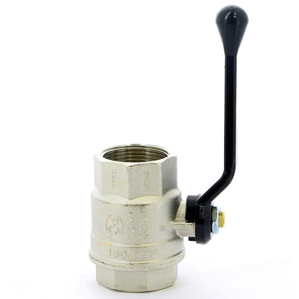 Кран Bugatti 1 1/4" ВВ шаровый Oregon 300 (черная ручка) (03000181)