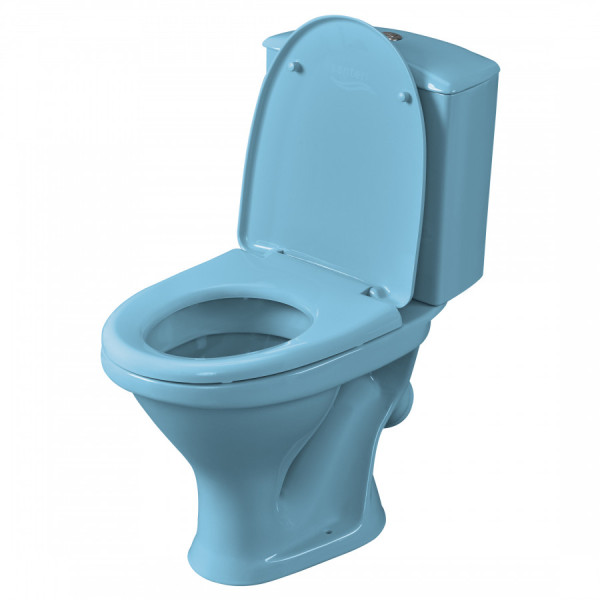 Унитаз-компакт Santeri Вест голубой 375x626x780 с сиденьем полипропилен голубой (1.P201.8.S06.00B.F)