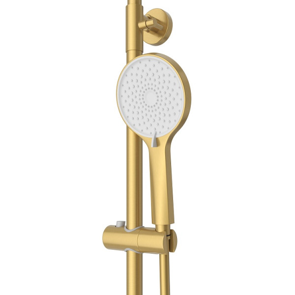 Душевая система Cezares Stylus брашированное золото (STYLUS-CD-BORO)