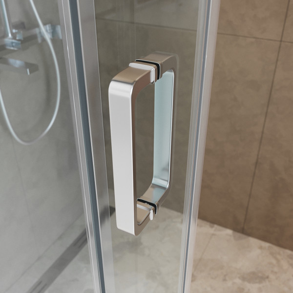 Душевая дверь BelBagno Soft Close-2 110x200 стекло прозрачное, профиль хром глянцевый (SOFT_CLOSE-2-BF-1-110-C-Cr)
