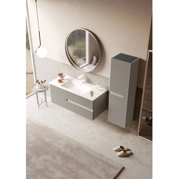 Тумба подвесная Orka Moonlight 1200x510x510 с раковиной бежевый матовый (5001508)