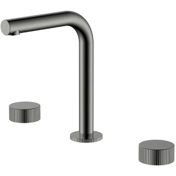 Смеситель для раковины на 3 отв.Boheme Stick GM (графит) (152-GM.3)