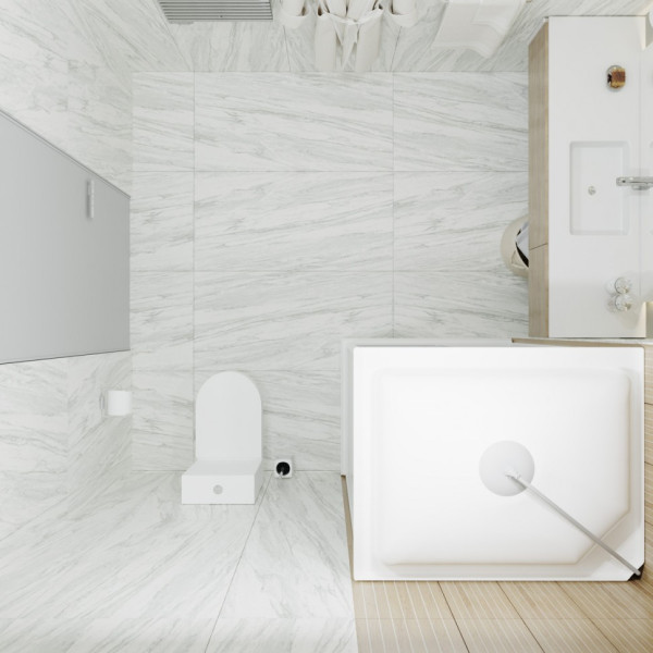 Душевая кабинаTriton Квадро 120x80 стекло прозрачное полосы, профиль белый полосы (DK264)