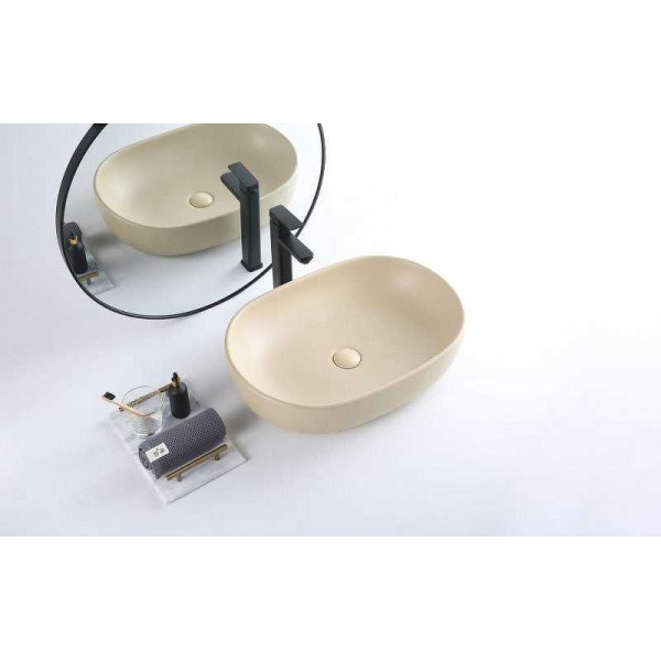 Раковина накладная BelBagno бежевая (BB1084-H316) Раковина накладная BelBagno бежевая (BB1084-H316)