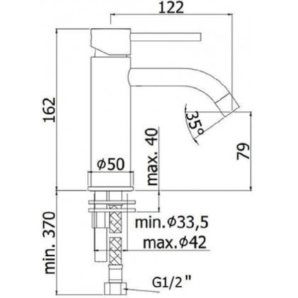 Смеситель для раковины Paffoni Light белый (LIG071BO)