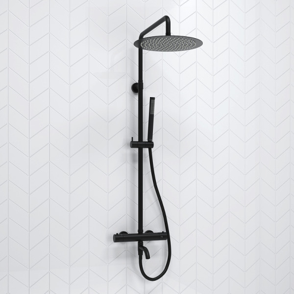 Душевая система WasserKRAFT черная (A288.160.217.BM Thermo)