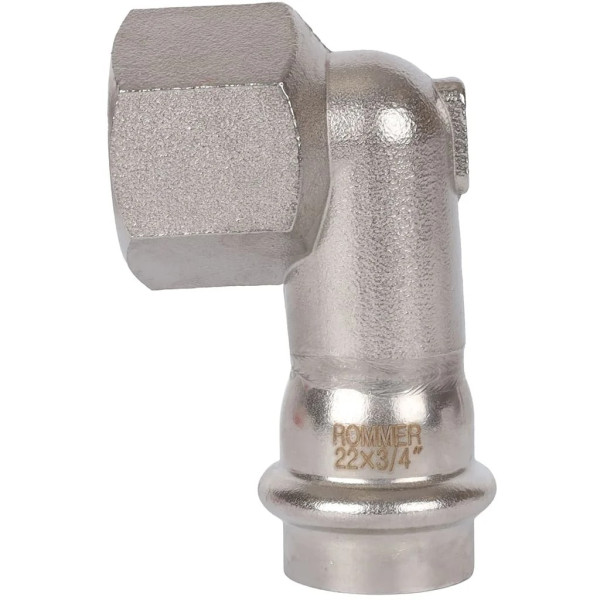 Переход угловой 22х3/4"В Rommer из нержавеющей стали (пресс) (RSS-0009-002234) Переход угловой 22х3/4"В Rommer из нержавеющей стали (пресс) (RSS-0009-002234)