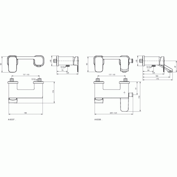 Смеситель для душа Ideal Standard Tonic II (A6337AA)