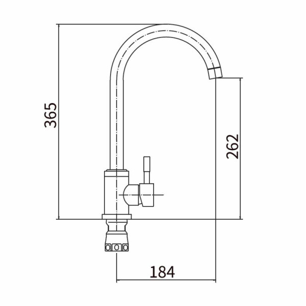Смеситель для кухни Fashun сатин (A54009-A)