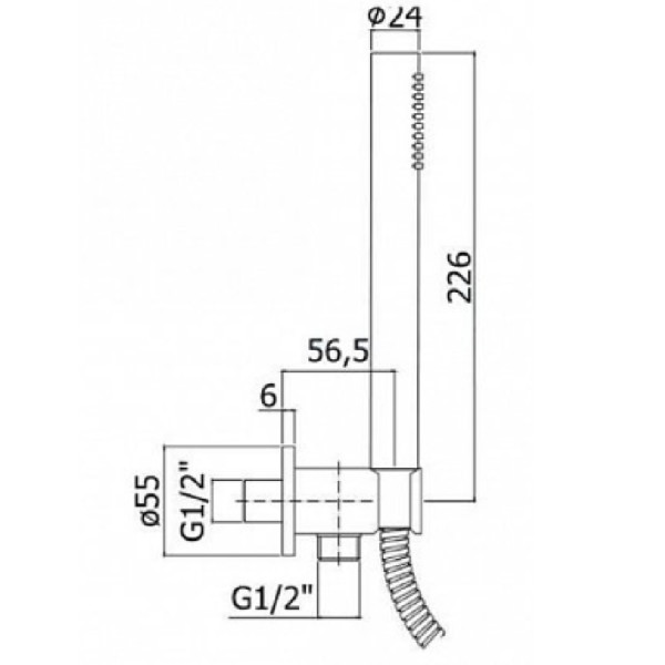 Душевой гарнитур Paffoni Master хром (ZDUP094CR)