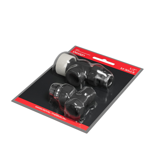Комплект термостатический осевой 1/2" Royal Thermo Design М30х1,5 (Черный) (RATVDO11212BL) Комплект термостатический осевой 1/2" Royal Thermo Design М30х1,5 (Черный) (RATVDO11212BL)